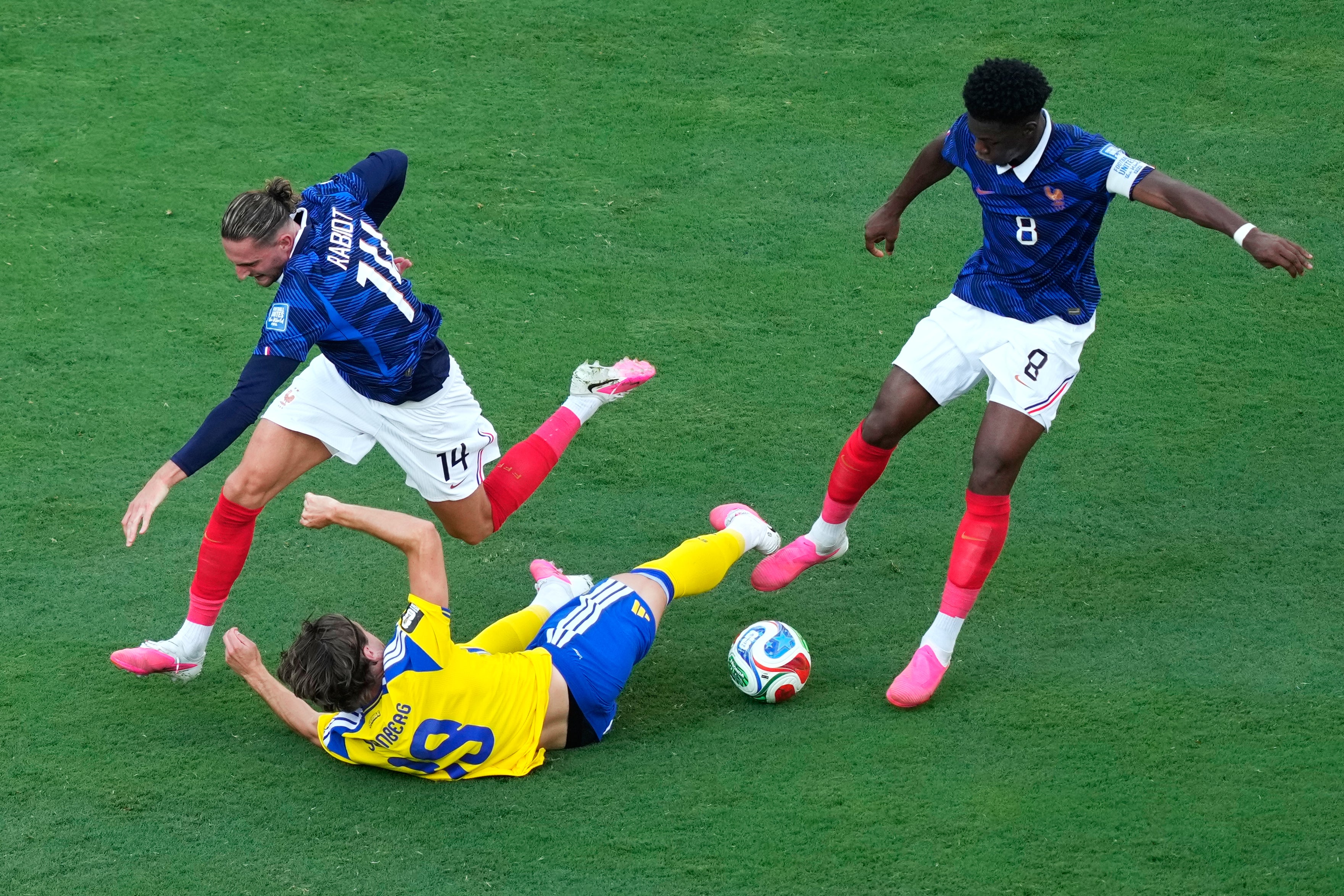 Adrien Rabiot and Aurelien Tchouameni are an industrious midfield pairing