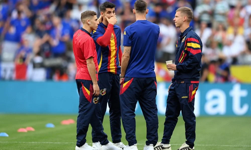 Fermin Lopez, Alvaro Morata, Spain players