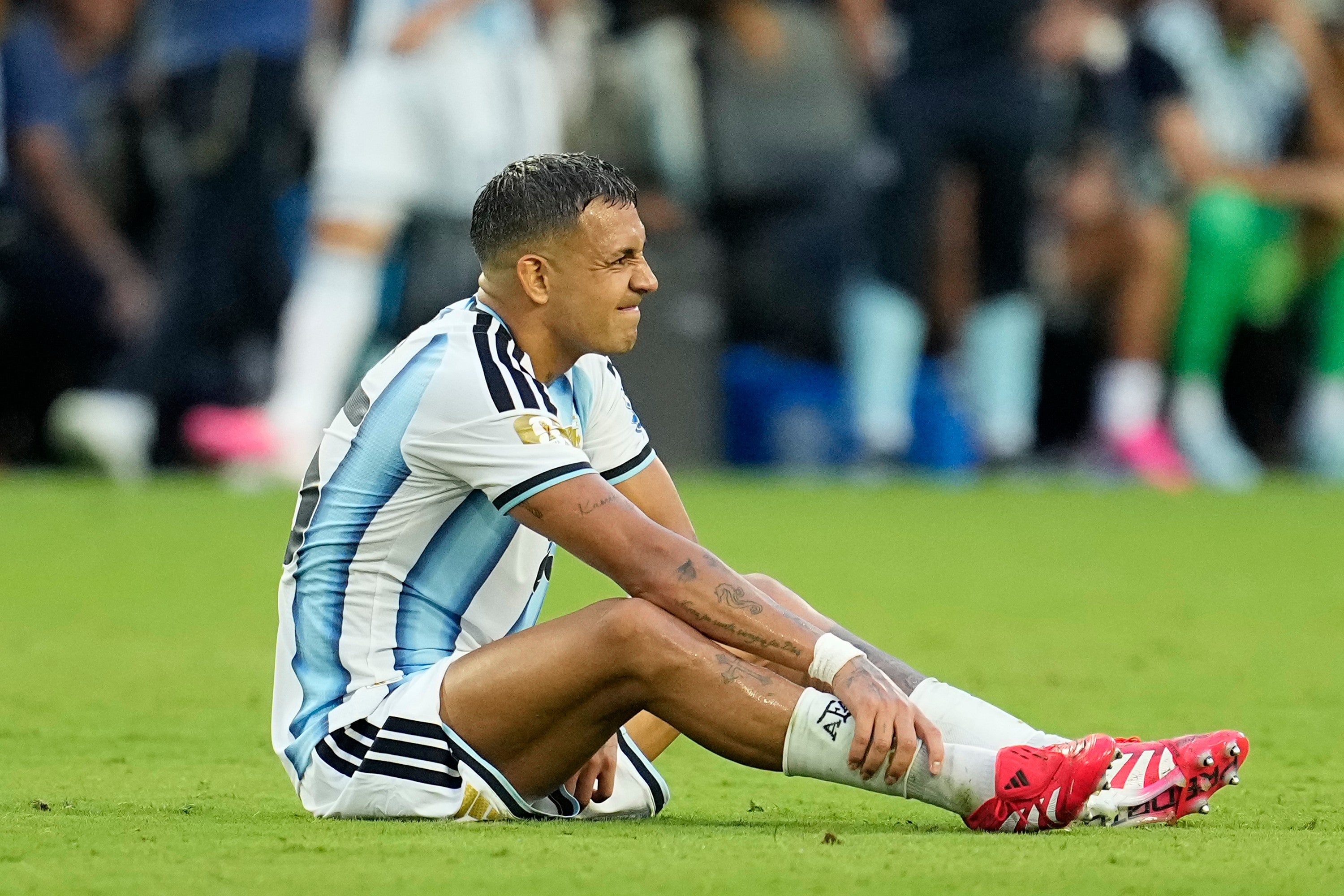 Facundo Medina has not featured since hobbling off in the last-32