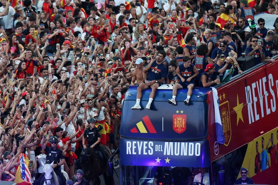 Scores Celebrate Spain's 'Kings of the World' Win in Exhilarated Madrid
