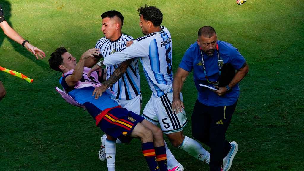 FIFA investigates Argentina players confronting Spain's on-field World Cup celebrations