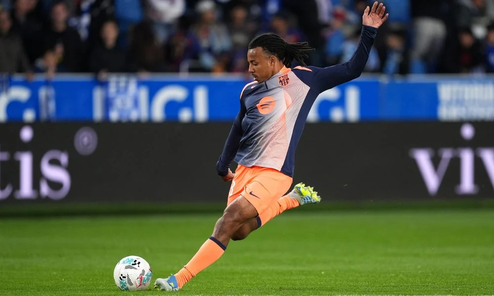 Jules Kounde of FC Barcelona