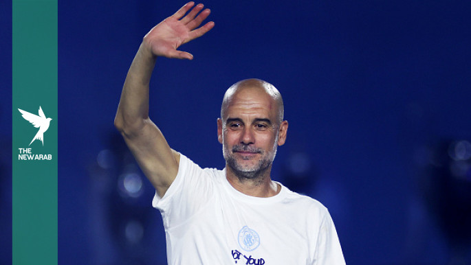 Palestinian children join Pep Guardiola's football camp in Spain