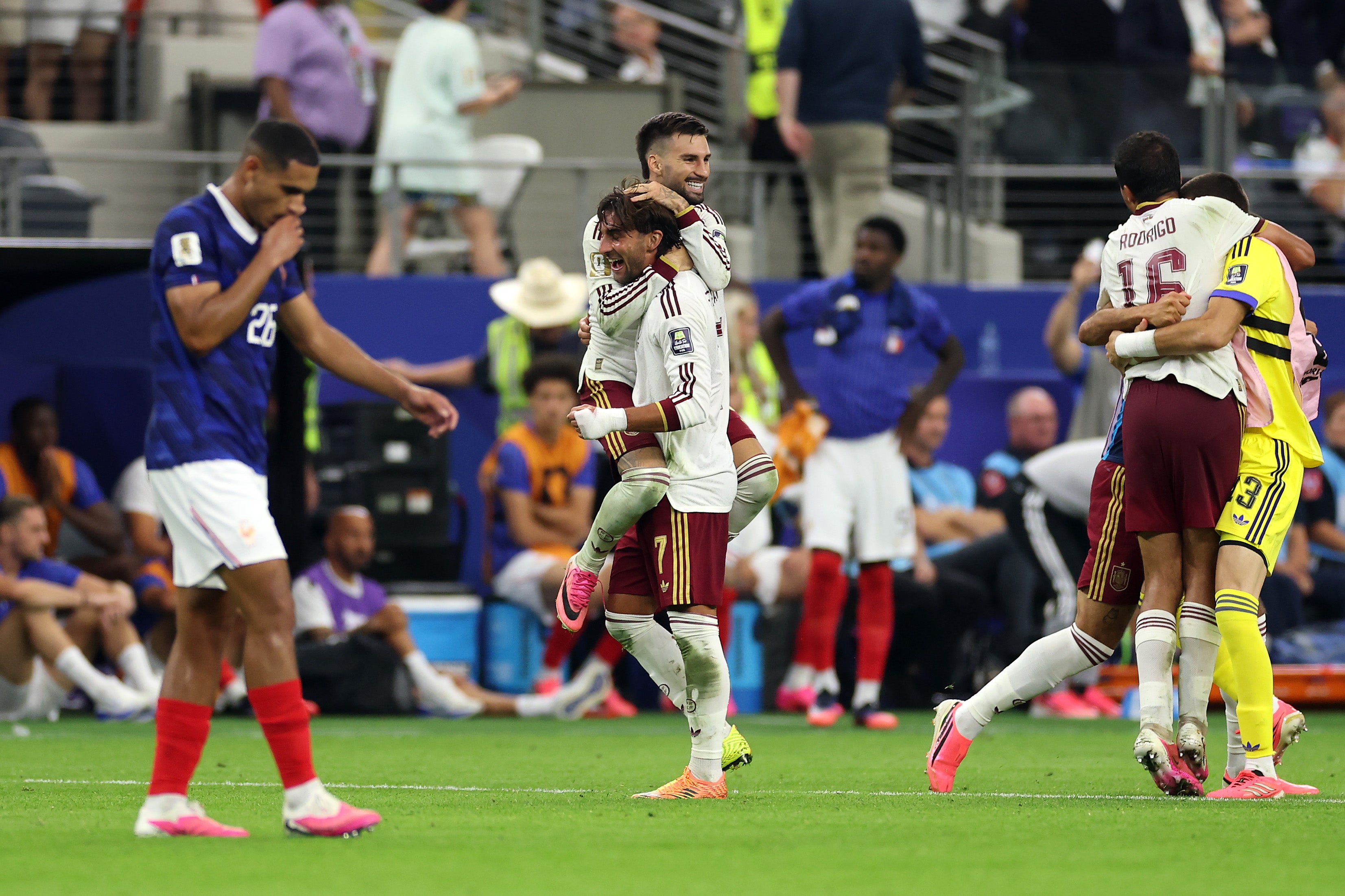 Spain celebrated an impressive semi-final win over France