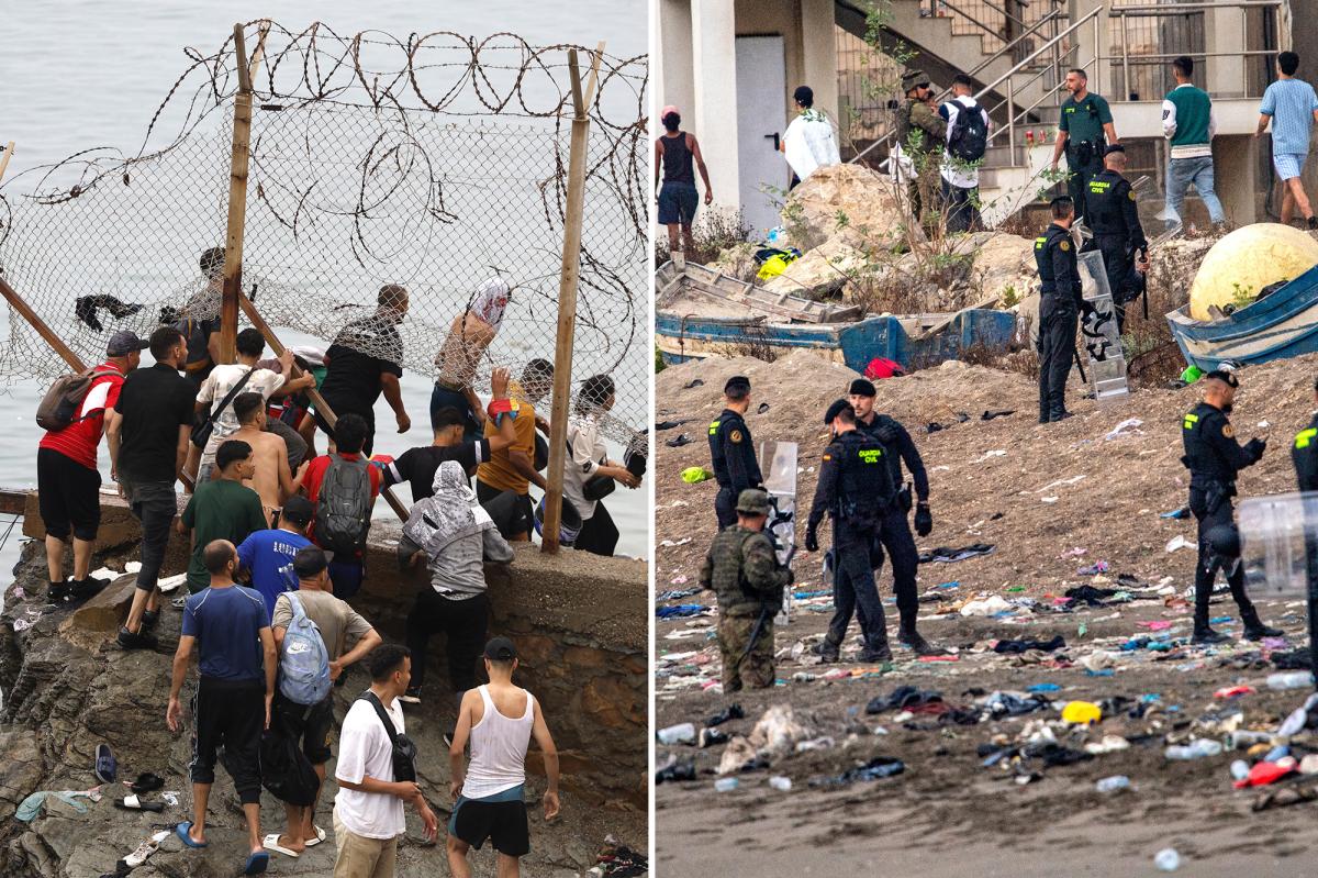 Spain installing containment fence on Ceuta’s border with Morocco following massive frontier rush that killed 67