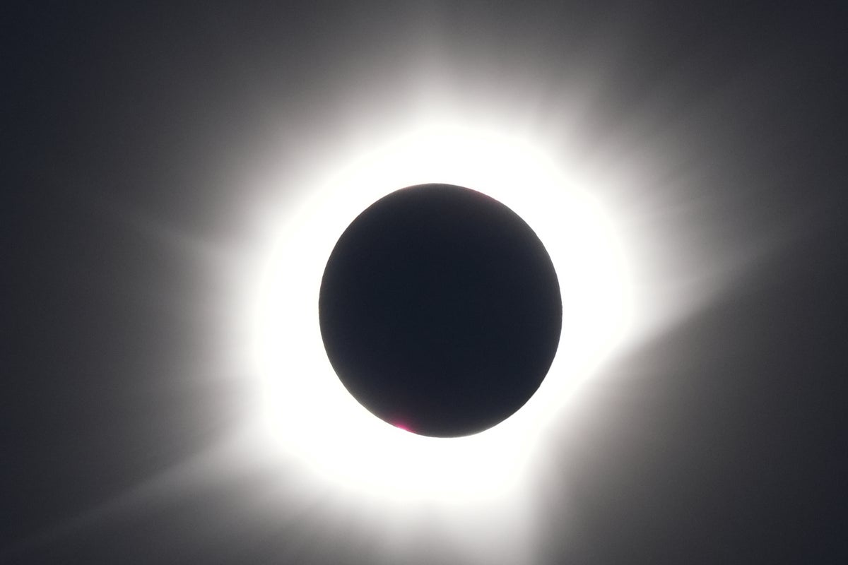 First solar eclipse photos as spectacular display turns the skies dark