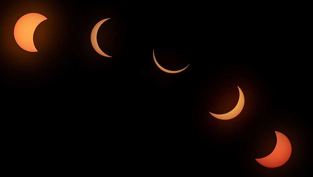 VIDEOS: Views of the solar eclipse