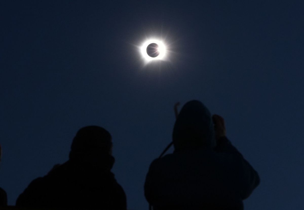 Rare solar eclipse crosses Europe, bringing darkness to Spain