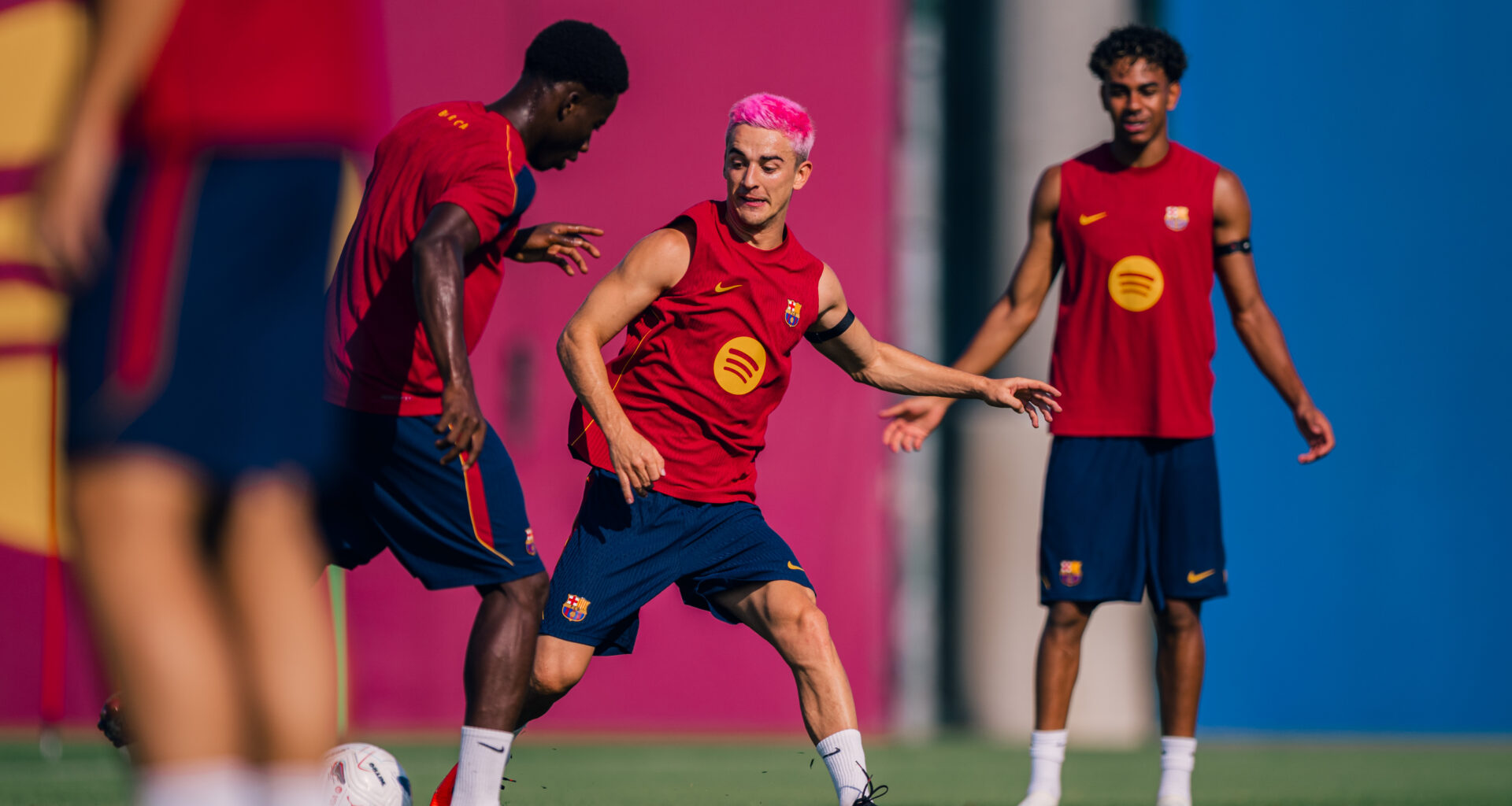 Photos from the first session of the week