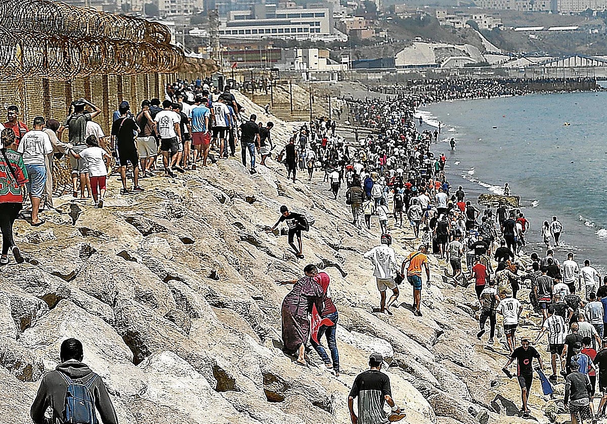 Ceuta receives 191 per cent more migrants, not including the 80,000 who crossed at the end of July