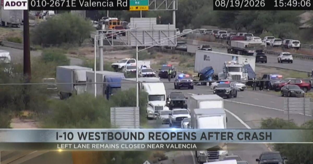 I-10 westbound lane reopens after multi-vehicle crash near Valencia Road in Tucson | Video