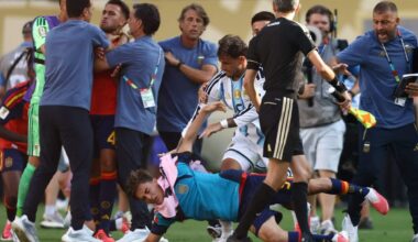 Argentina players, staff banned for combined 21 games after World Cup final brawl