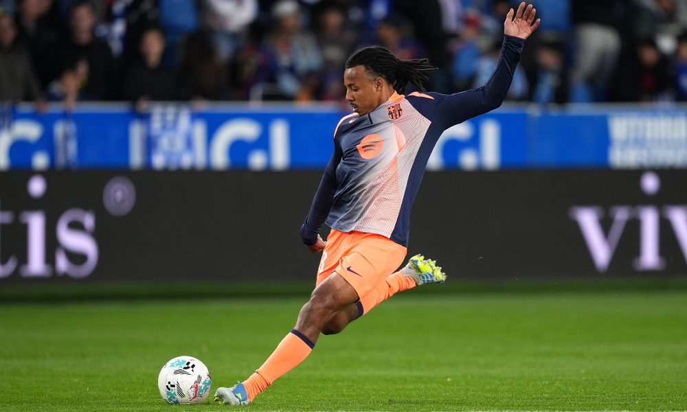Jules Kounde of FC Barcelona