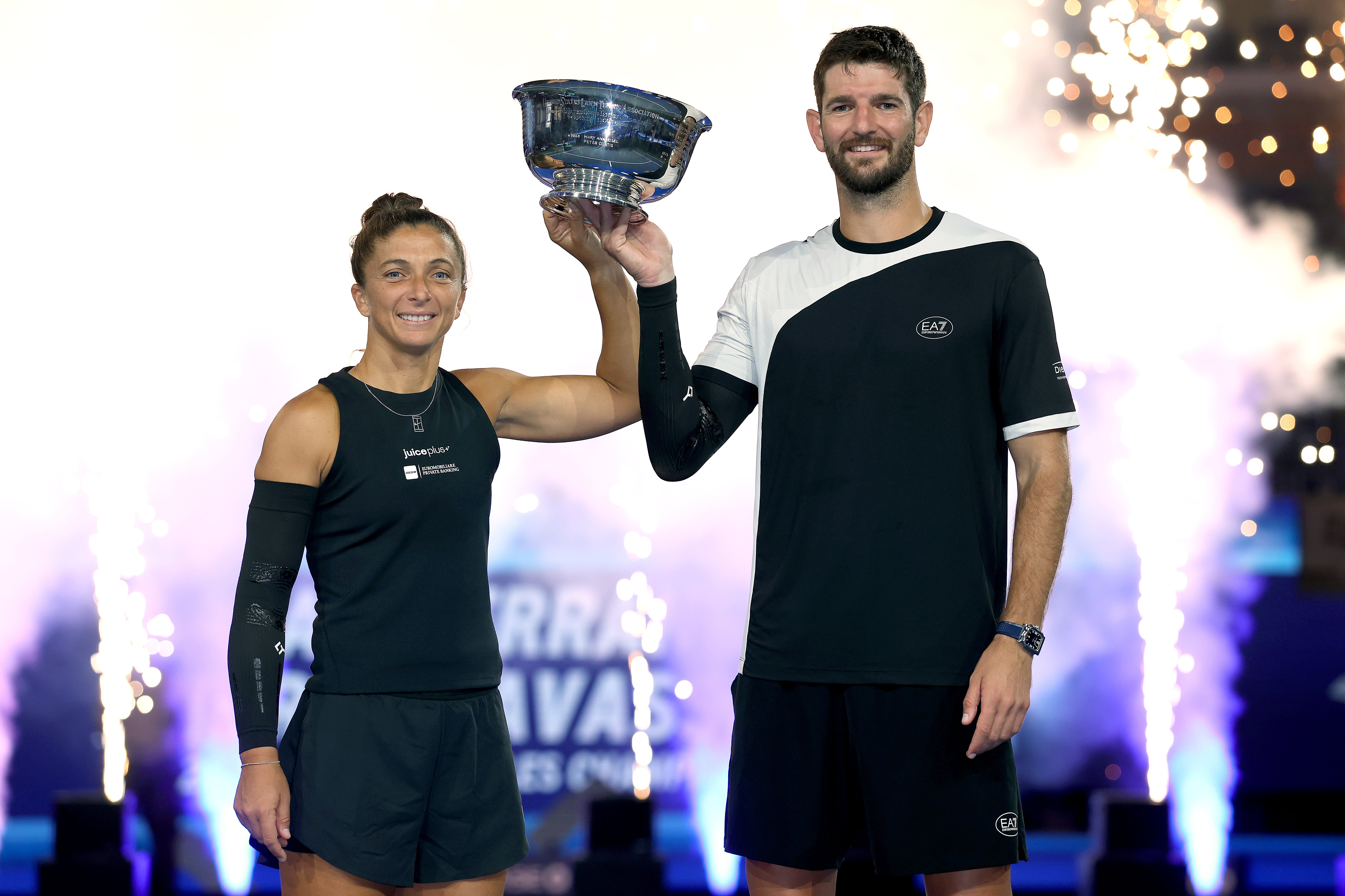 Sara Errani and Andrea Vavassori won last year’s new-look mixed doubles event