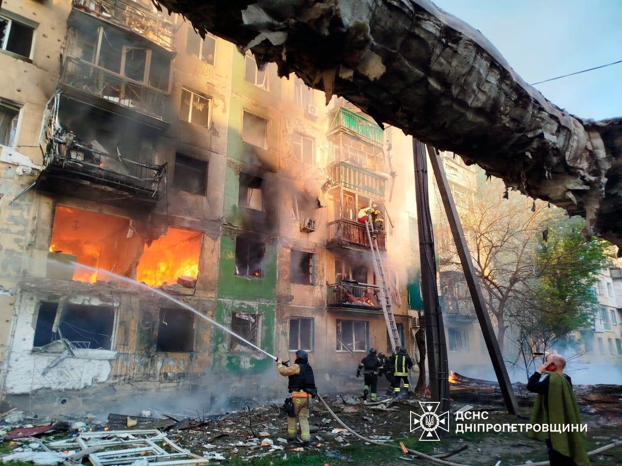 In Pavlograd, three people, including a child, were killed and eight others were injured