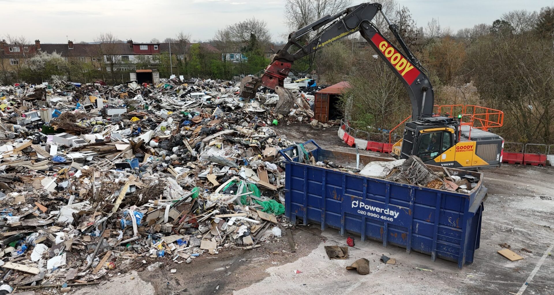 Images show 'one of London’s worst fly-tips' cleared from Harrow housing site