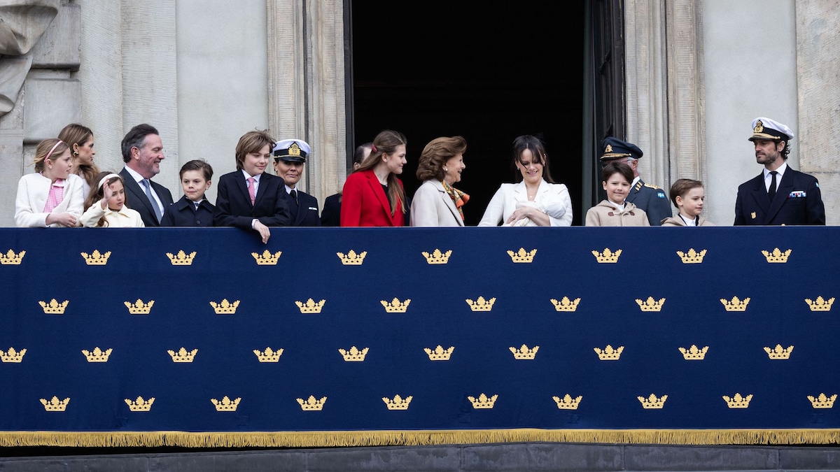 Princess Sofia and Prince Carl Philip's baby daughter makes appearance at celebration with royal family