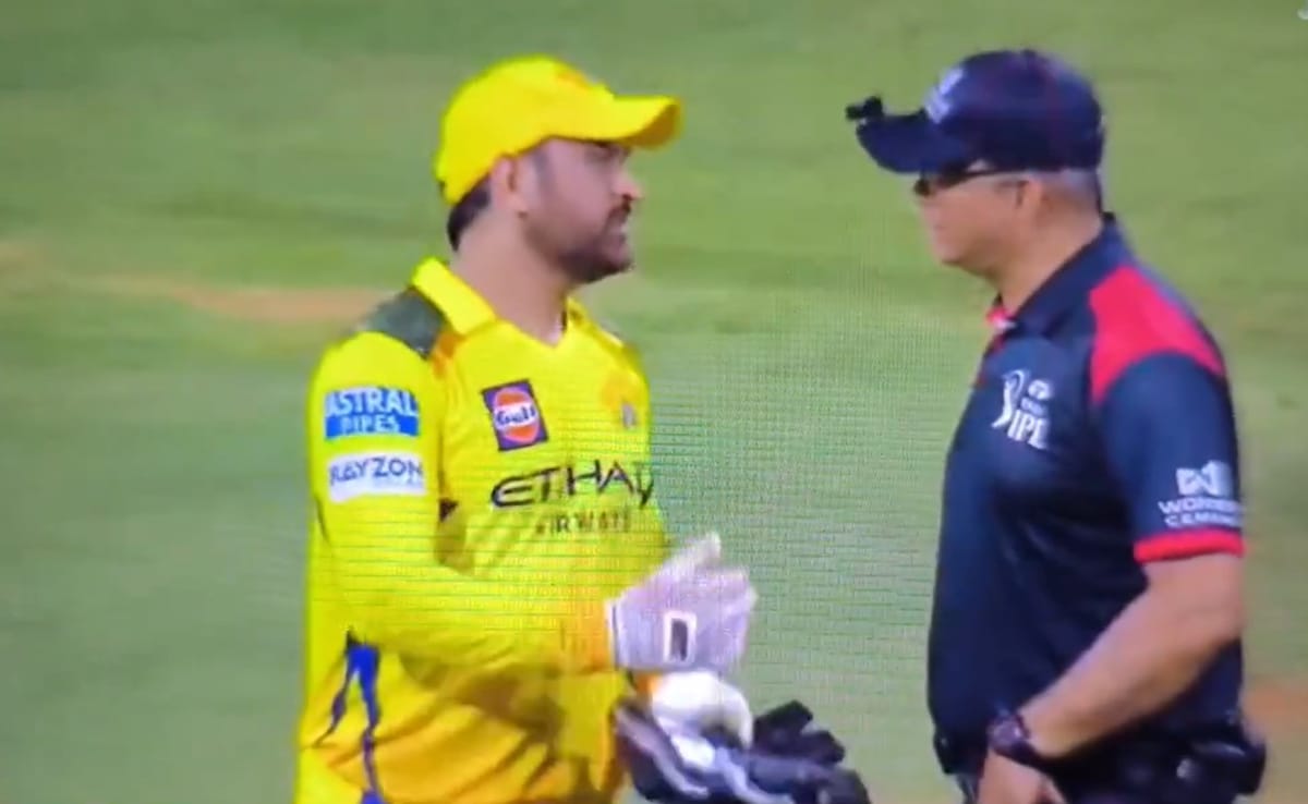 MS Dhoni Indulges In Animated Chat With Umpire After CSK's Big Defeat vs MI. Watch