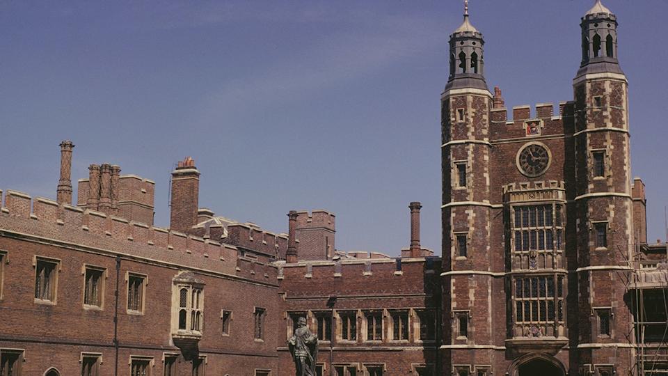 An aerial view of Eton College.