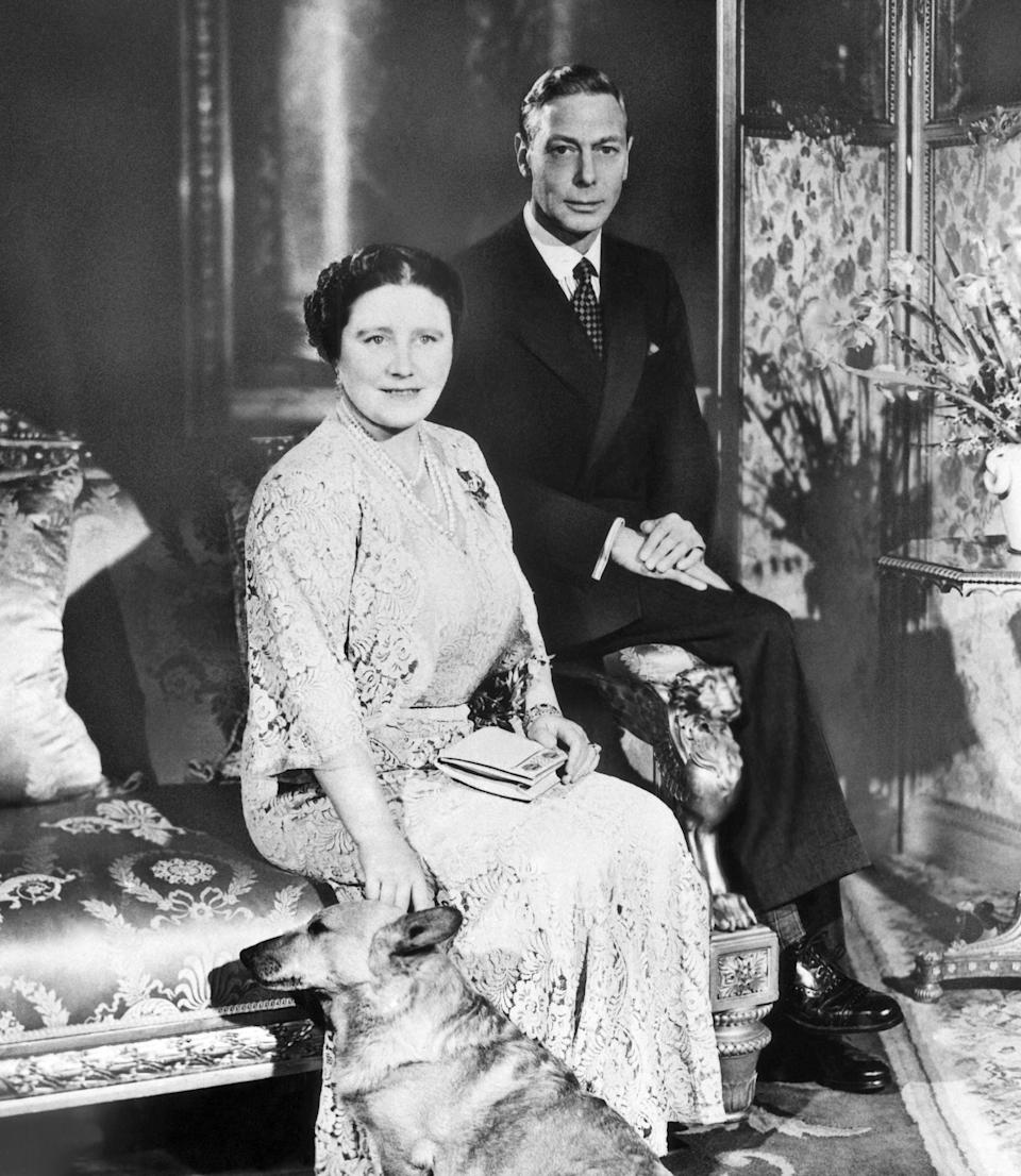 king george queen elizabeth queen mother portrait