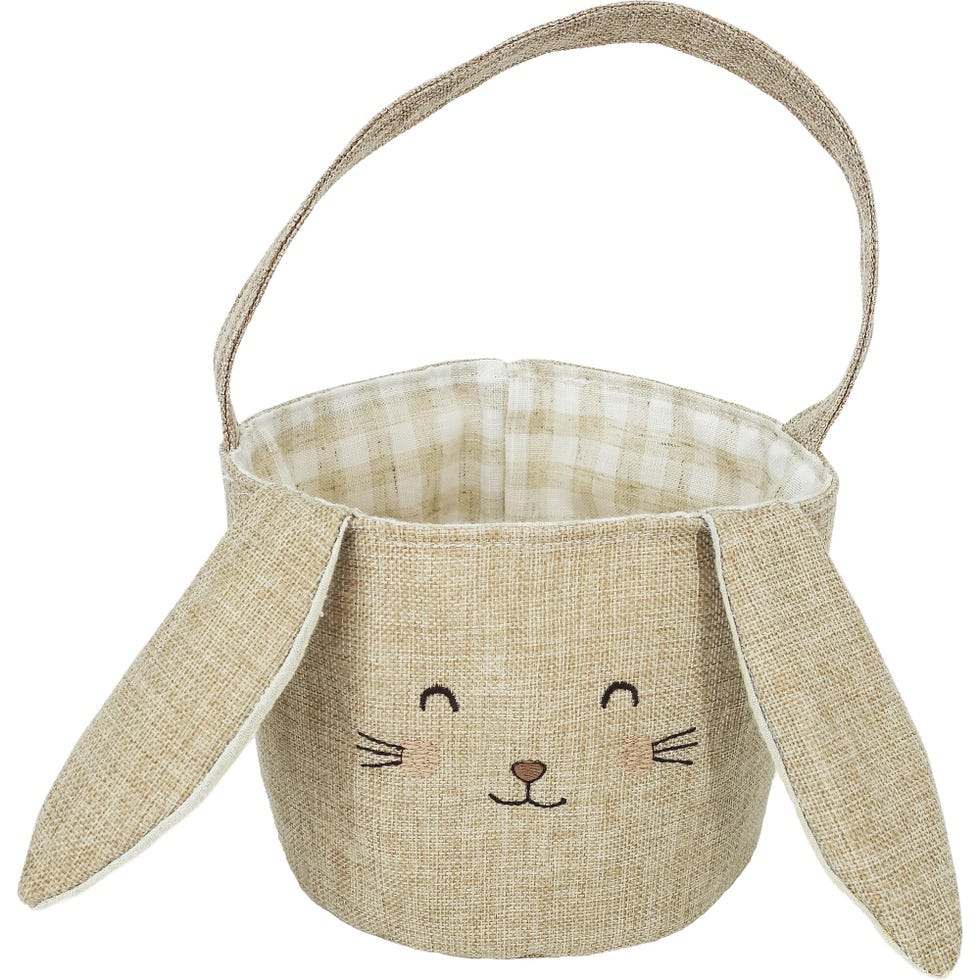 Bunny Easter Basket, Taupe