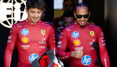 Hamilton saves bamboozled Ferrari team-mate Leclerc after hilarious blunder