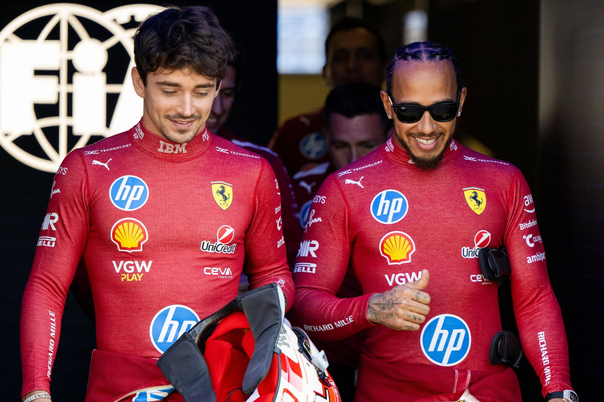 Hamilton saves bamboozled Ferrari team-mate Leclerc after hilarious blunder
