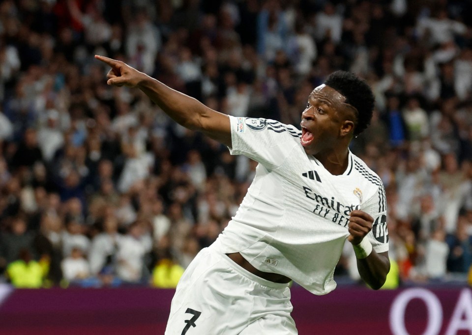 Real Madrid winger Vinicius Jr was on target in the Champions League against Arsenal