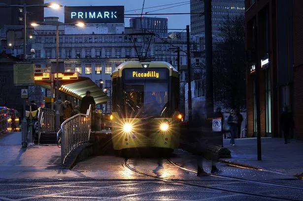 A Metrolink tram in Manchester