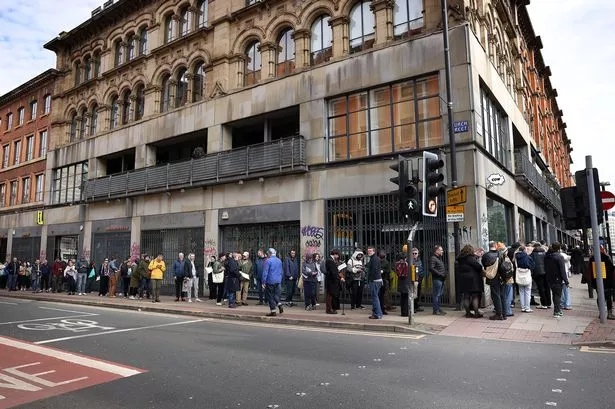 People queuing up in the Northern Quarter for Record Store Day last year