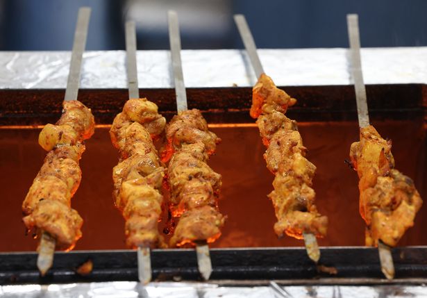Freshly cooked kebabs, chops and fish can also be ordered from chefs