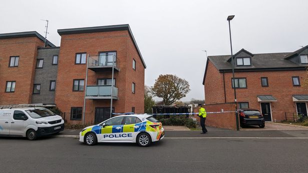 Police at the scene in Kings Norton