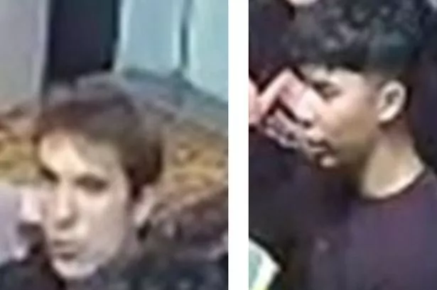 These two men are believed to have assaulted a woman at a dance event in Bristol