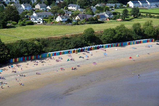 Beach huts on Traeth Llanbedrog