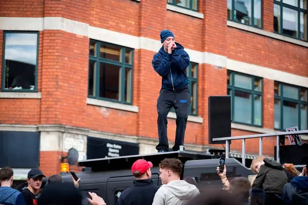 The rapper performed some of his newest songs in front of fans