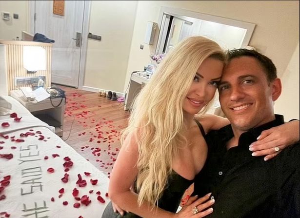 Alicia Douvall has got engaged to her boyfriend David Anstiss 