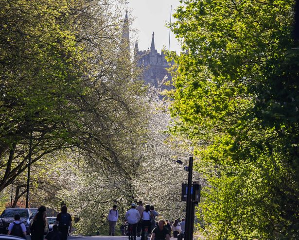 Sunny weather in Bristol.