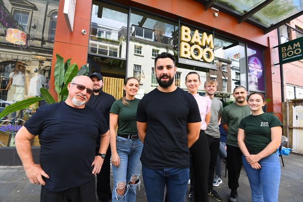Owner Lloyd King (centre) and the Bold Street site launch team in 2023