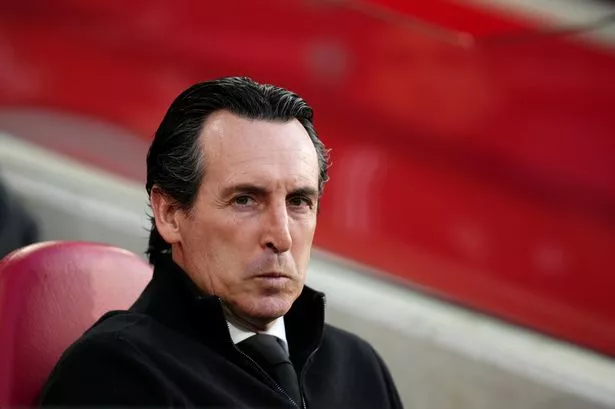 Aston Villa manager Unai Emery