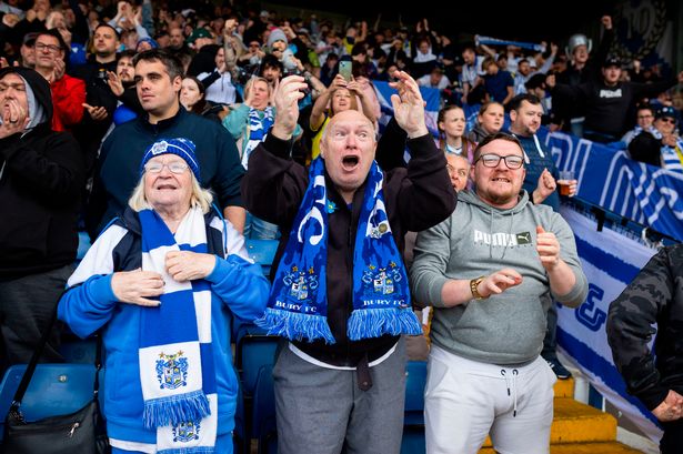 A triumphant day for Bury fans. 