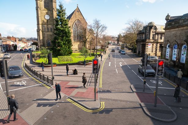 CGI image of how the transformed transport network around Heywood could look