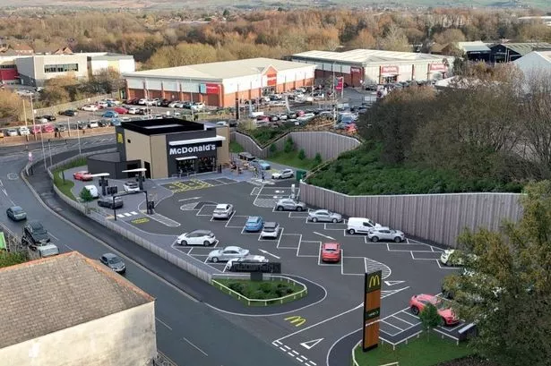 CGI of how the new Molesworth Street McDonalds in Rochdale could look