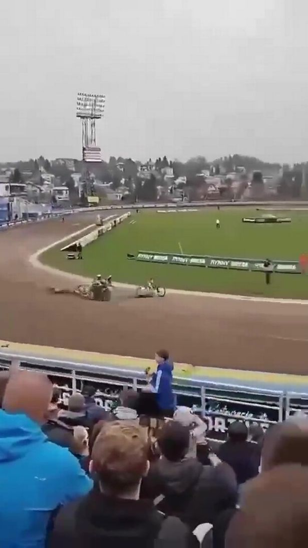 The crash occurred on the first bend