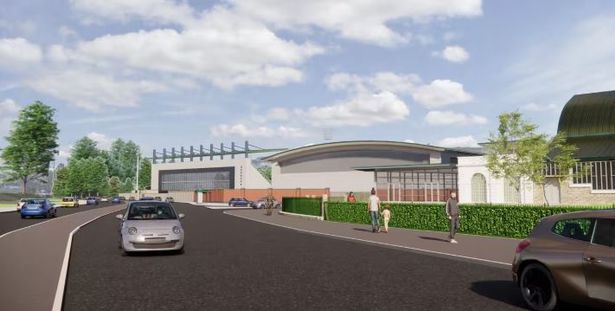 A generated image of what the new St Helen's could look like from the main road