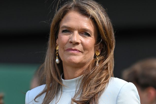 Annabel Croft shares a lunch date with close pal Huw Williams