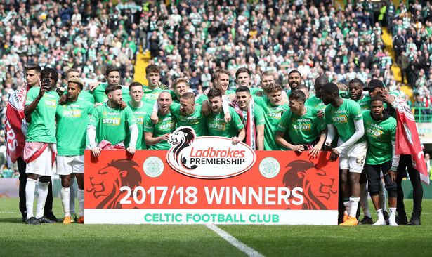 Celtic put five past Rangers to clinch the title in 2018