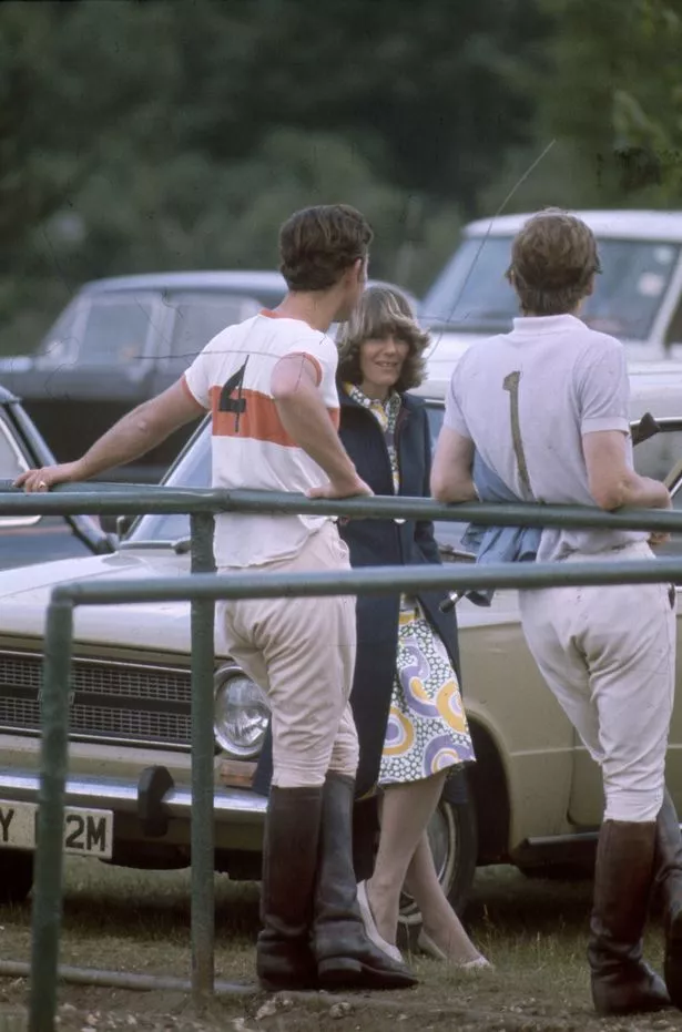 Charles, Prince of Wales and Camilla Parker-Bowles resting after a polo match, circa 1972