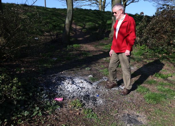 Cllr Dave Antrobus is unhappy with the state of the park
