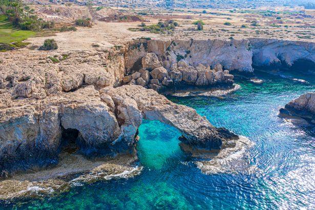 Rocky cliffs of Cape Greco 