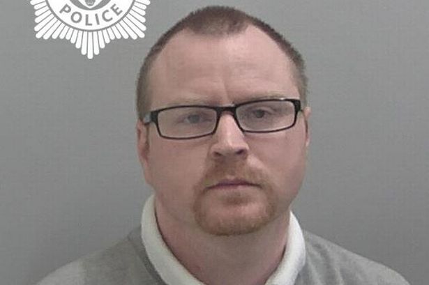 Police custody image of ambulance technician, David Andrews, who admitted a series of child sex offences including attempted rape, penetration, sexual assault and taking and making indecent images including one while on duty 